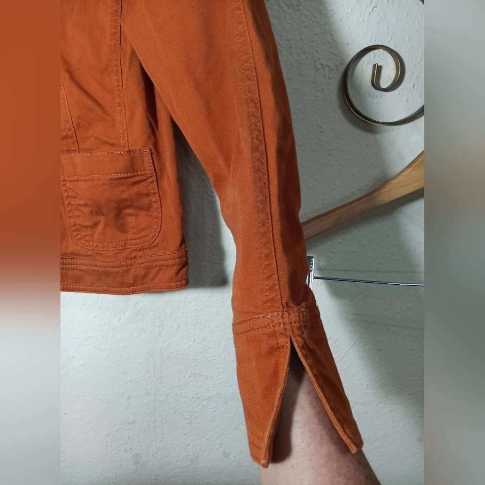 Ami Women's Rust Utility Jacket with Grommet Accents - Picture 6 of 7